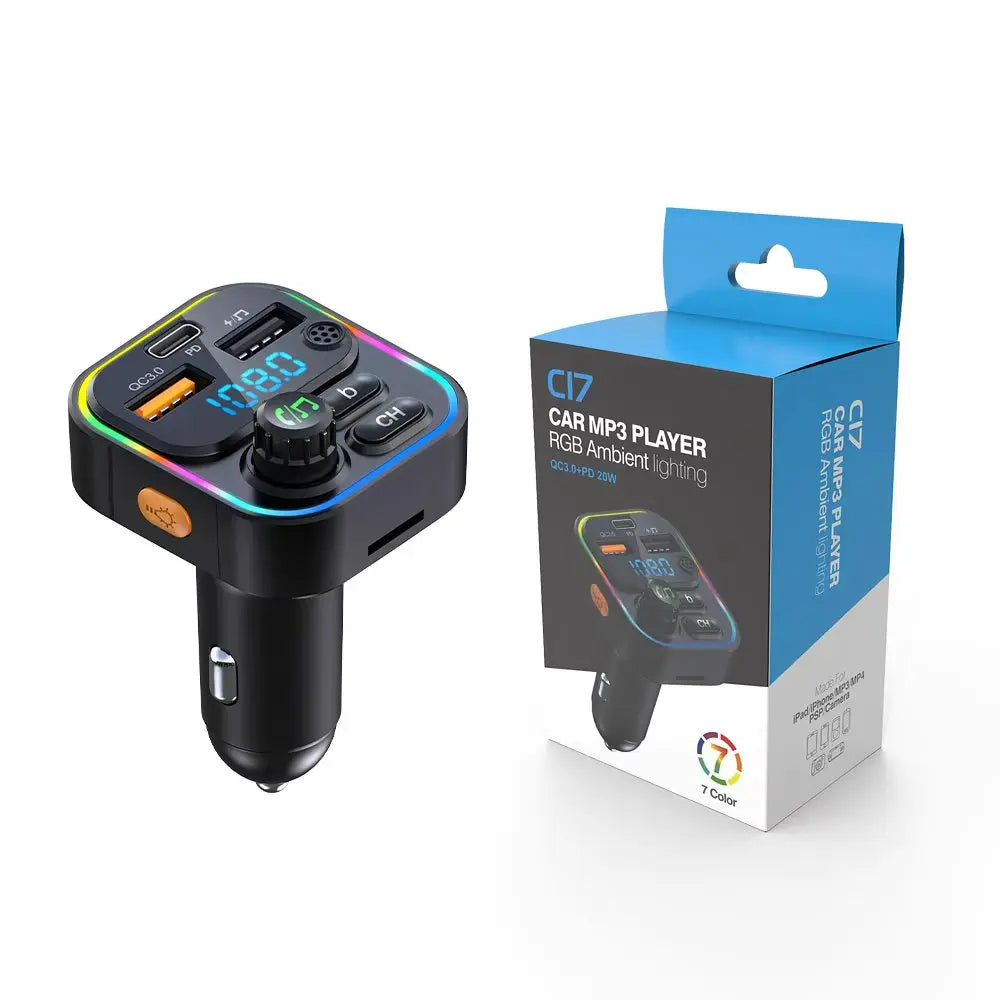 Bluetooth FM Transmitter with Fast Charging