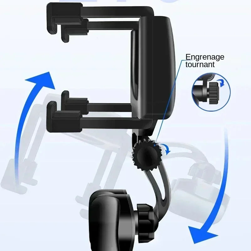 360° Rearview Mirror Phone Mount