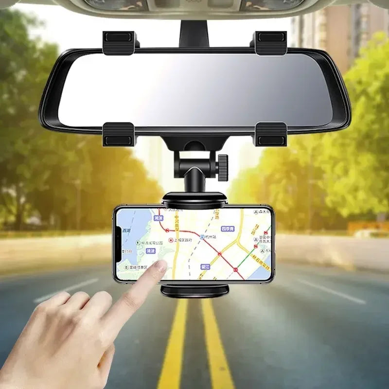 360° Rearview Mirror Phone Mount
